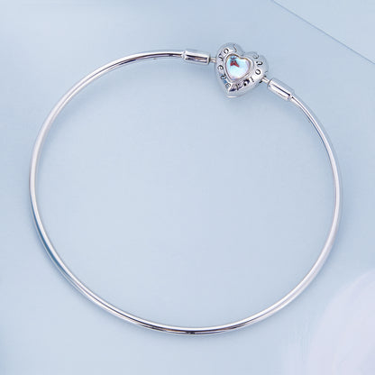 Heart-Shaped Moonstone Bangle