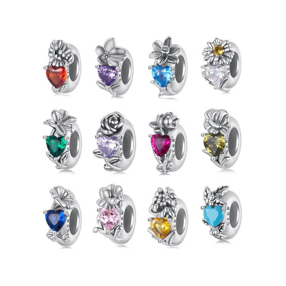 Twelve Birthstones Charm,