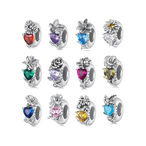 Twelve Birthstones Charm,