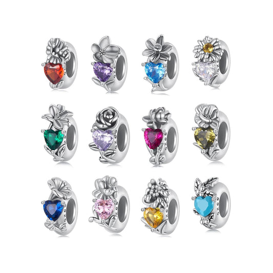 Twelve Birthstones Charm,