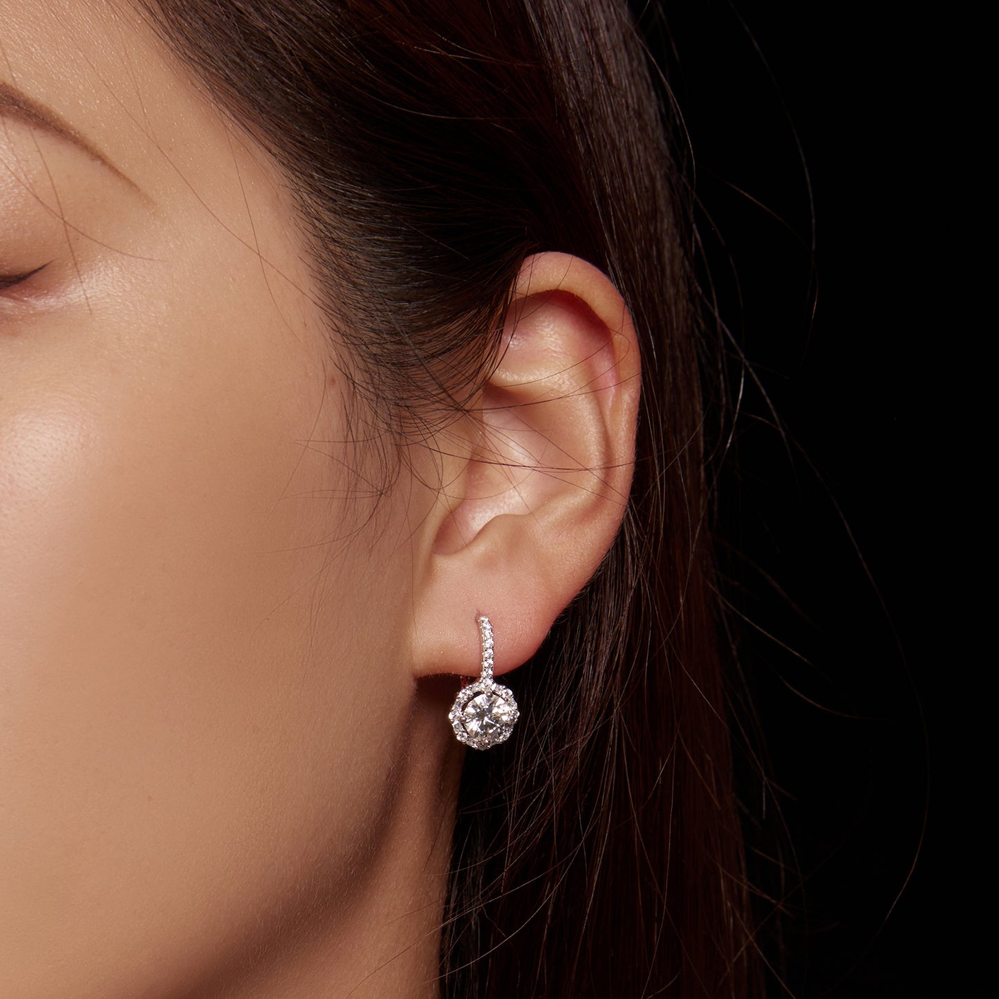 Luxurious Moissanite Ear Climbers