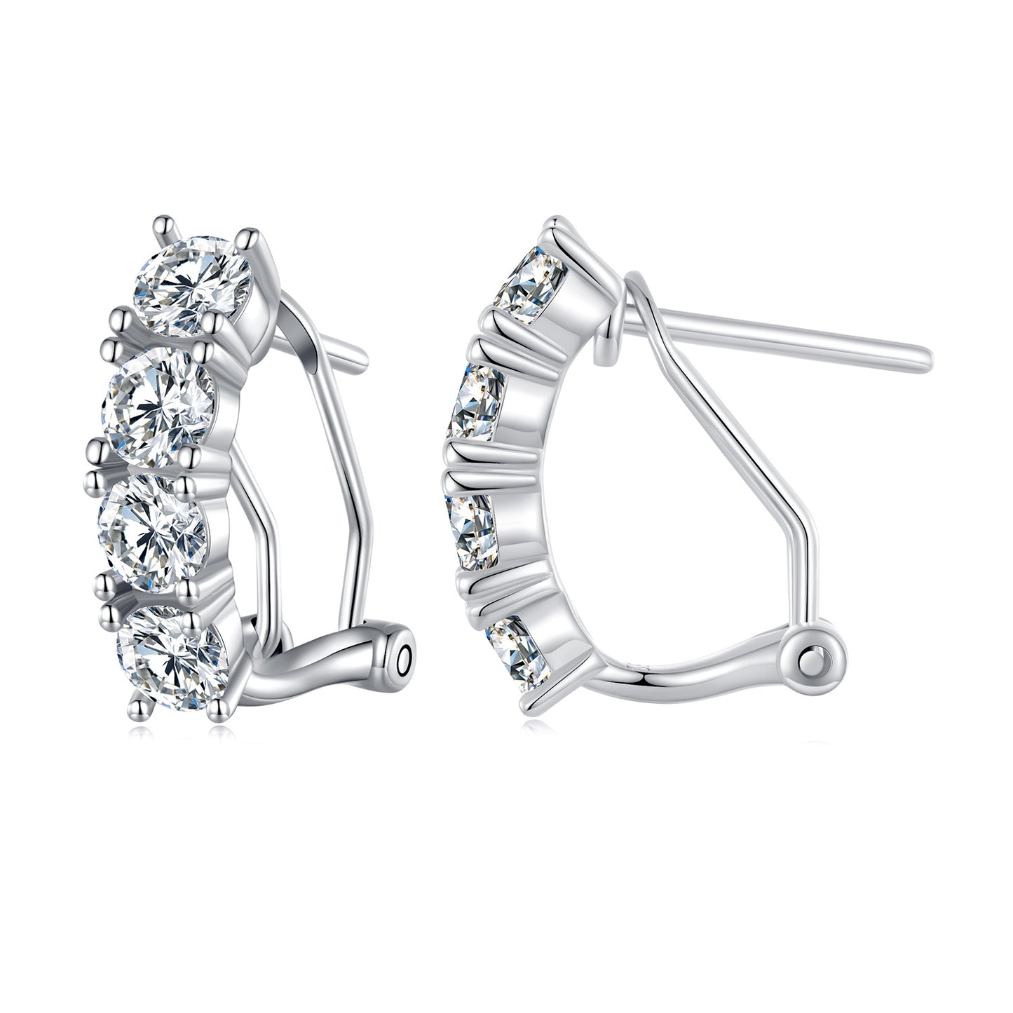 Sparkling Moissanite Ear Climbers