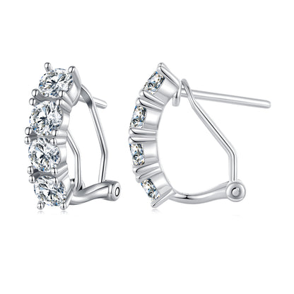 Sparkling Moissanite Ear Climbers