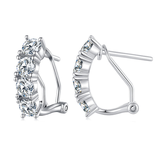 Sparkling Moissanite Ear Climbers