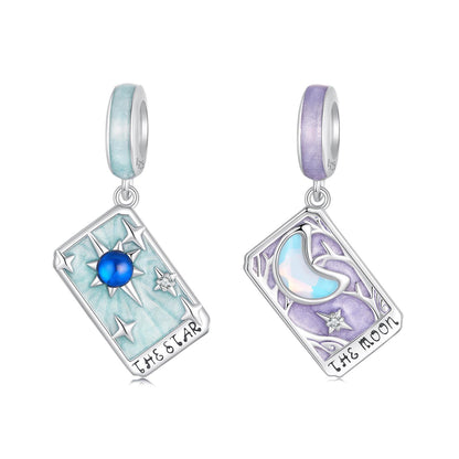 Star Tarot Card Pendant Charm