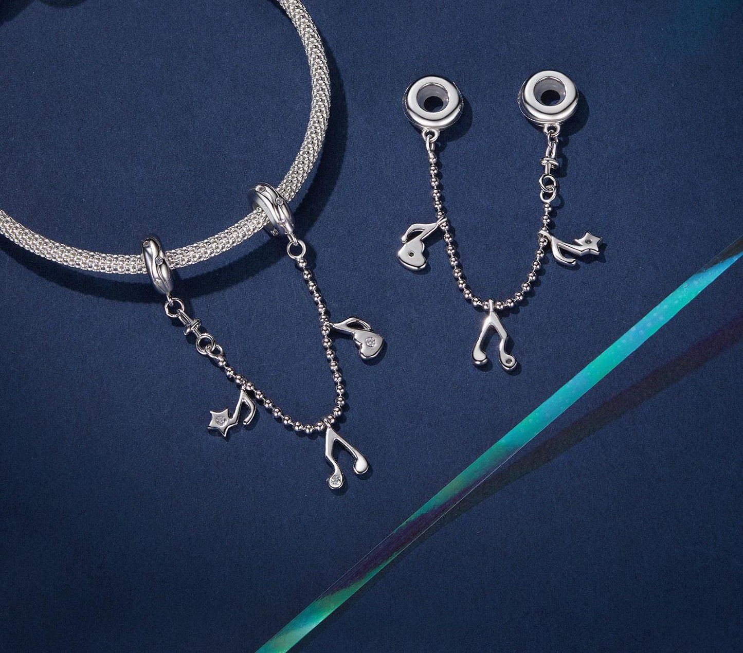 Musical Note Safety Chain Charm