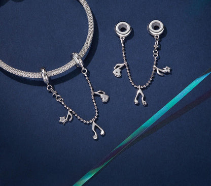 Musical Note Safety Chain Charm