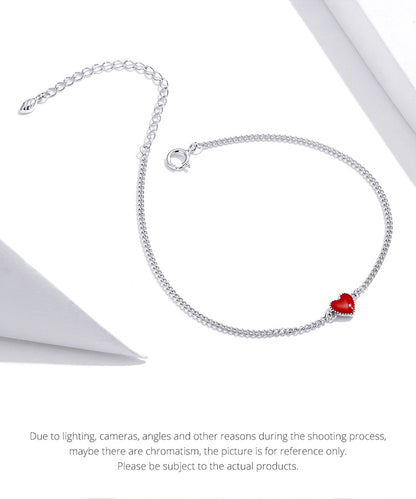Simple Heart Charm Bracelet