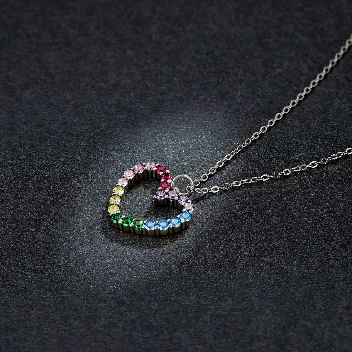 Colorful Heart Necklace