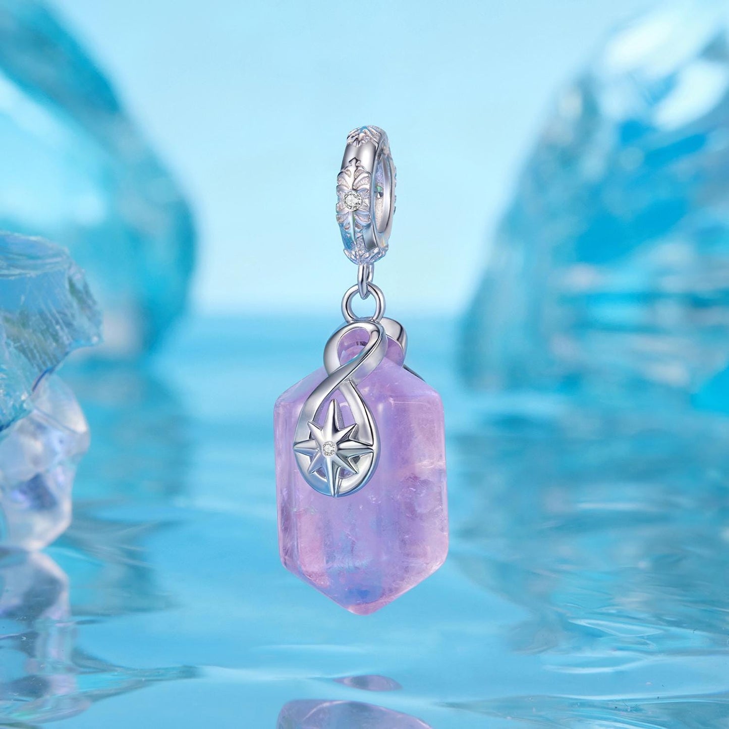 Amethyst Energy Pendant Charm