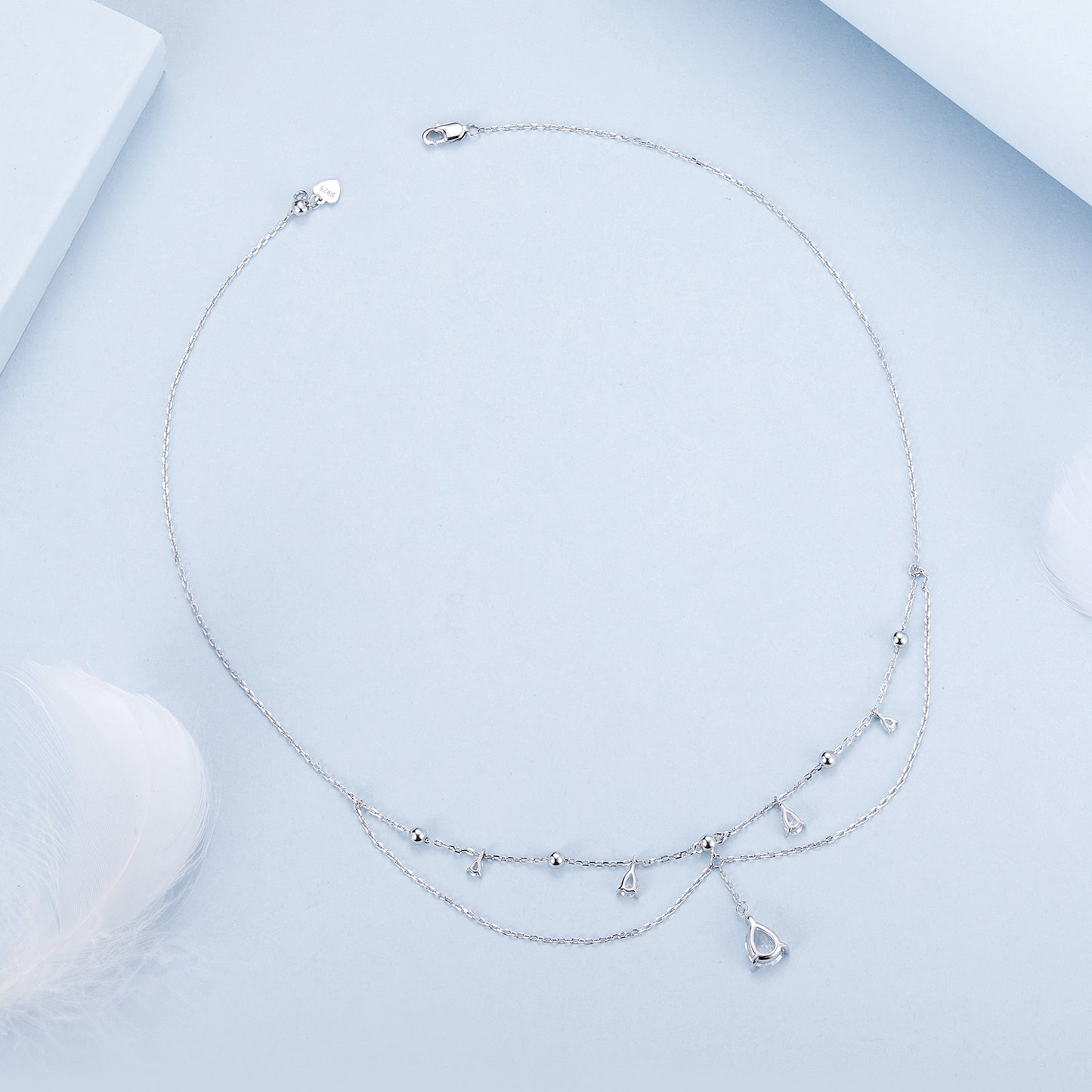 Teardrop Fringe Necklace