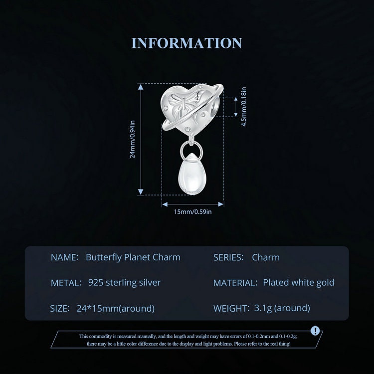 Butterfly Planet Charm