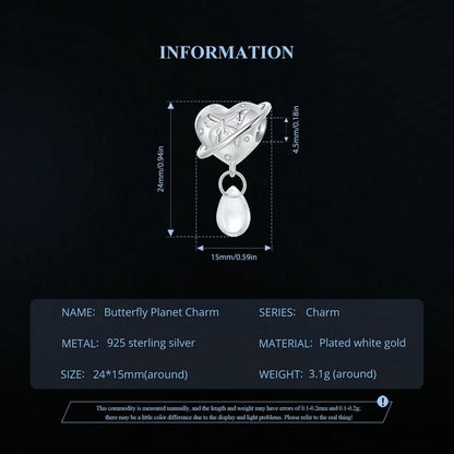 Butterfly Planet Charm
