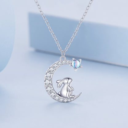 Moon Rabbit Necklace