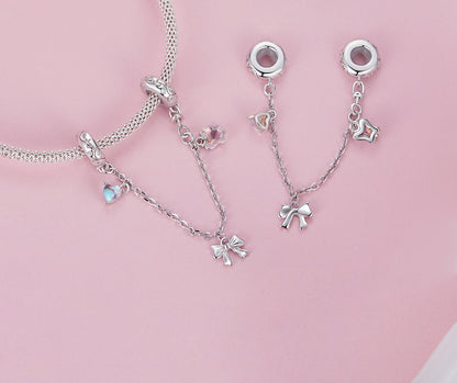 Ballet Bow Safety Chain Charm