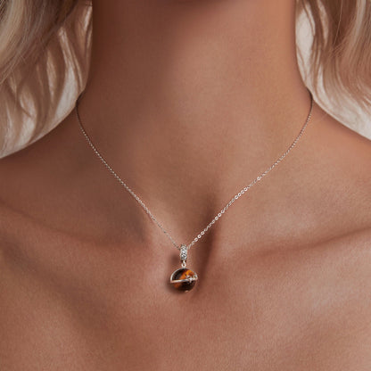 Natural Tigerite Pendant Charm