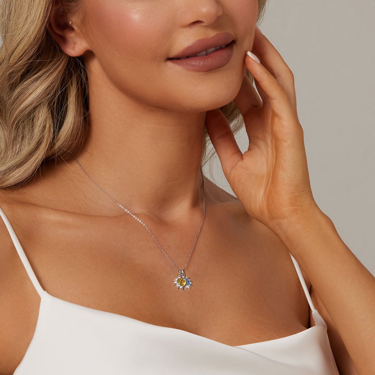 Sun and Moon Pendant Necklace
