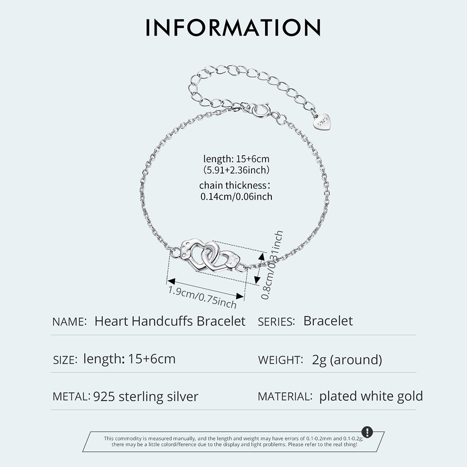 Heart Lock Charm Bracelet