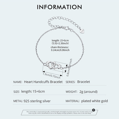 Heart Lock Charm Bracelet