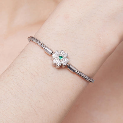 Classic Four-Leaf Clover Bracelet