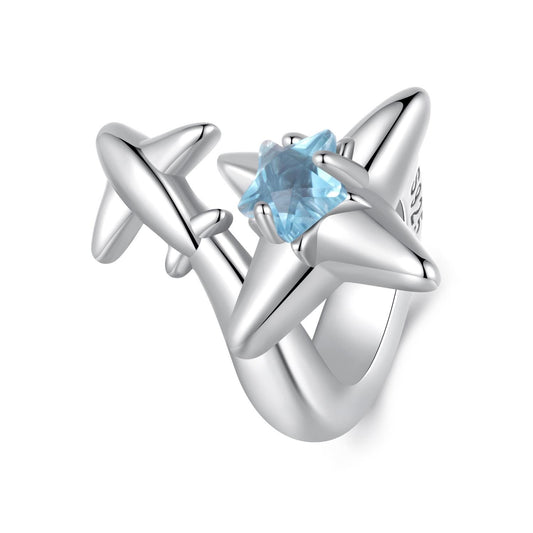 Airplane Starburst Charm