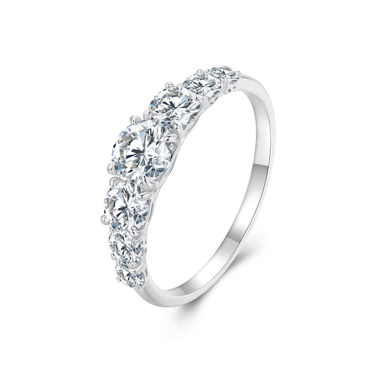 Sparkling Moissanite Ring