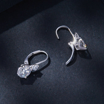 Moissanite Spring Ear Climbers
