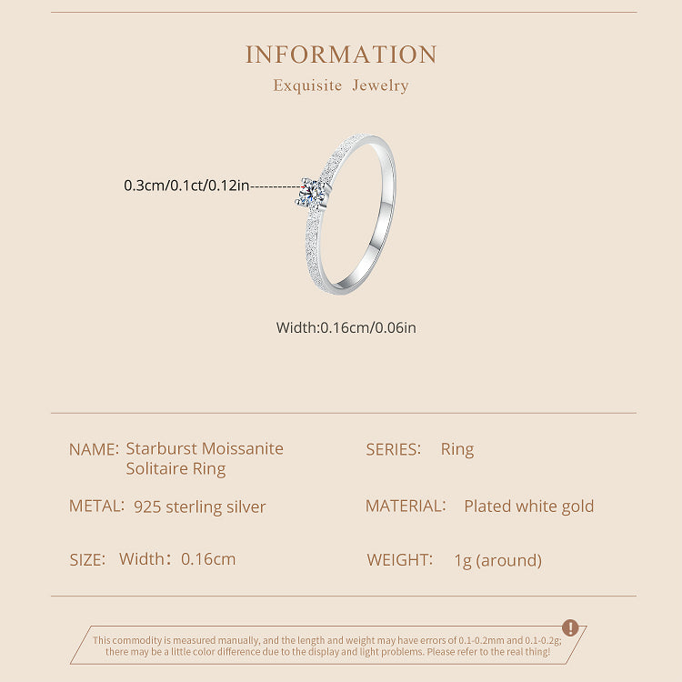 Starlight Moissanite Ring