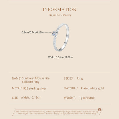 Starlight Moissanite Ring