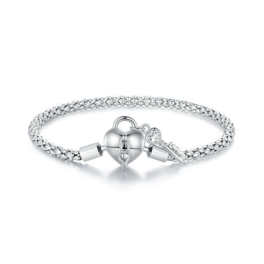 Heart Lock & Key Basic Bracelet