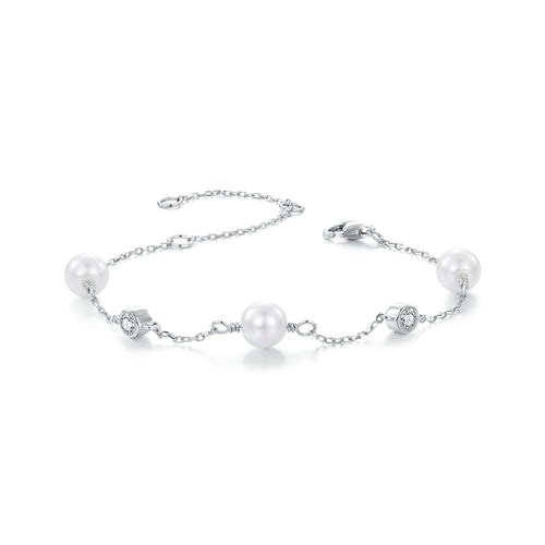 Ocean Rhythm 0.1ct Moissanite Bracelet