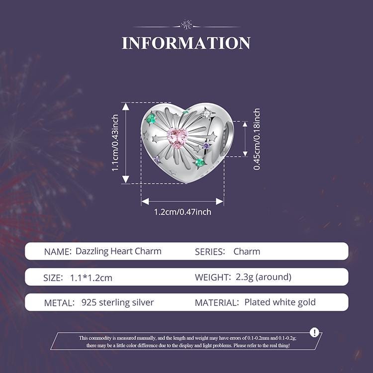 Dazzling Heart Charm