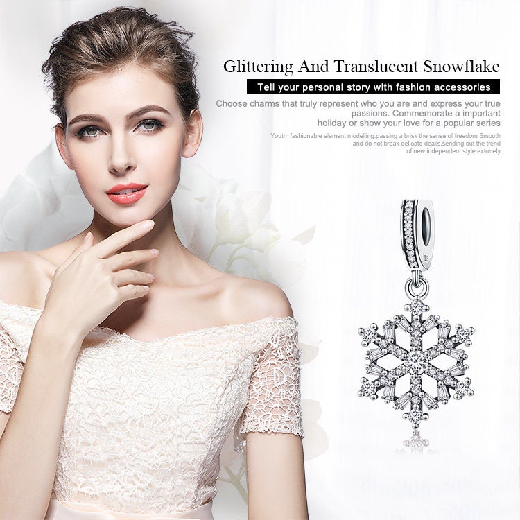 Christmas Theme Snowflakes Charm