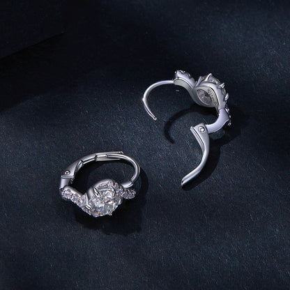 0.5ct Moissanite Spring Ear Climbers