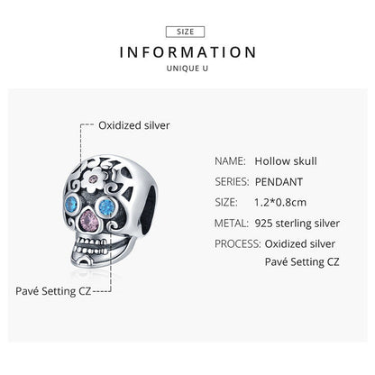 Hollow Skull Charm