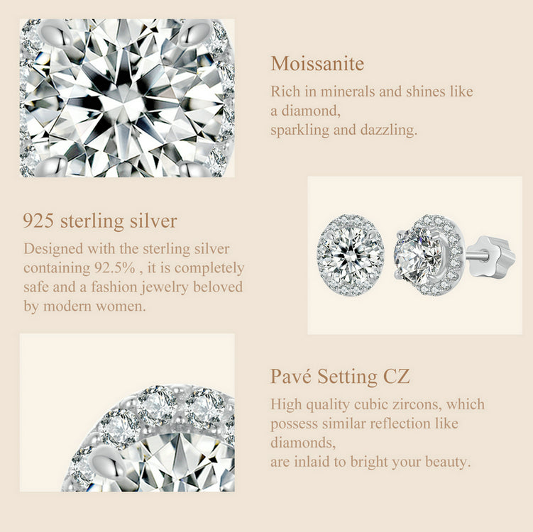 Celestial 0.5ct Moissanite Studs
