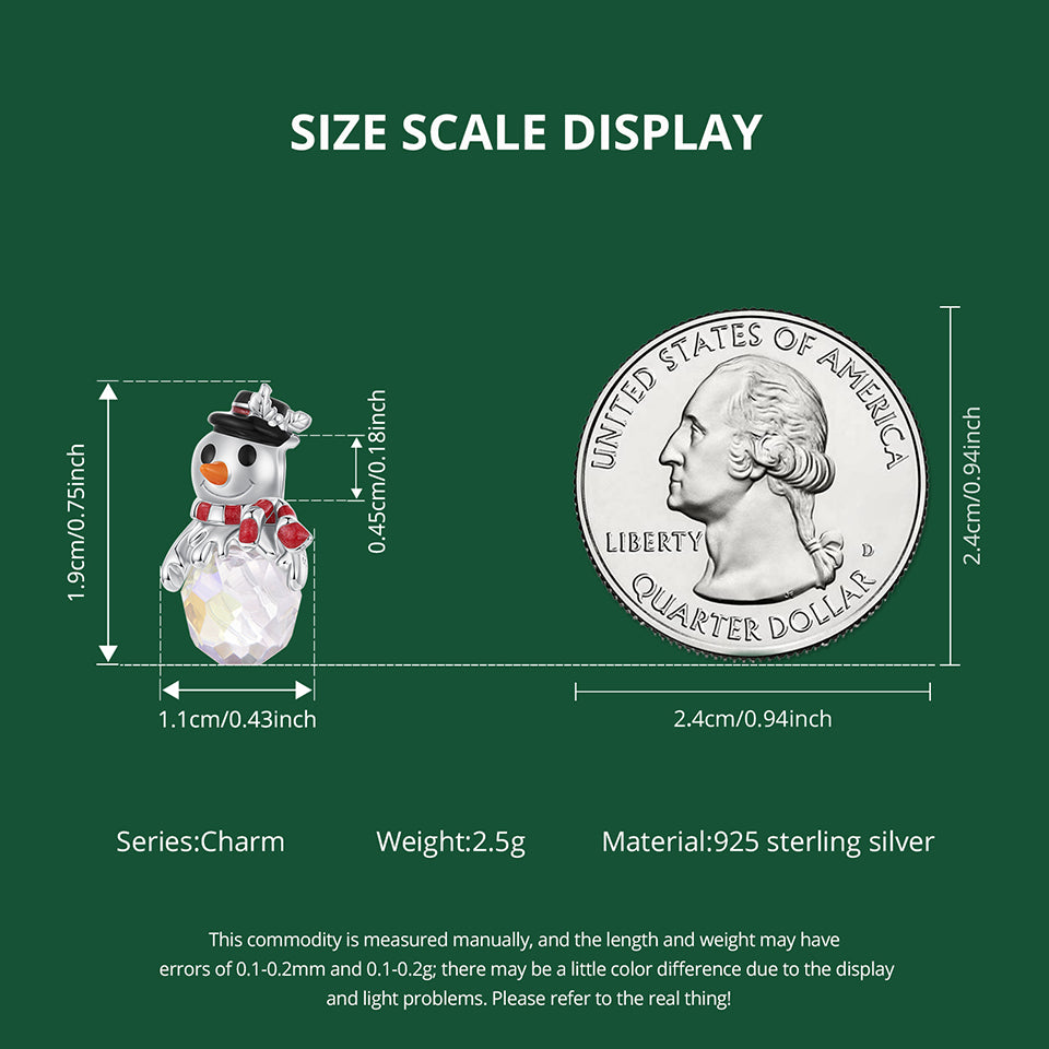 Christmas Snowman Beads Charm
