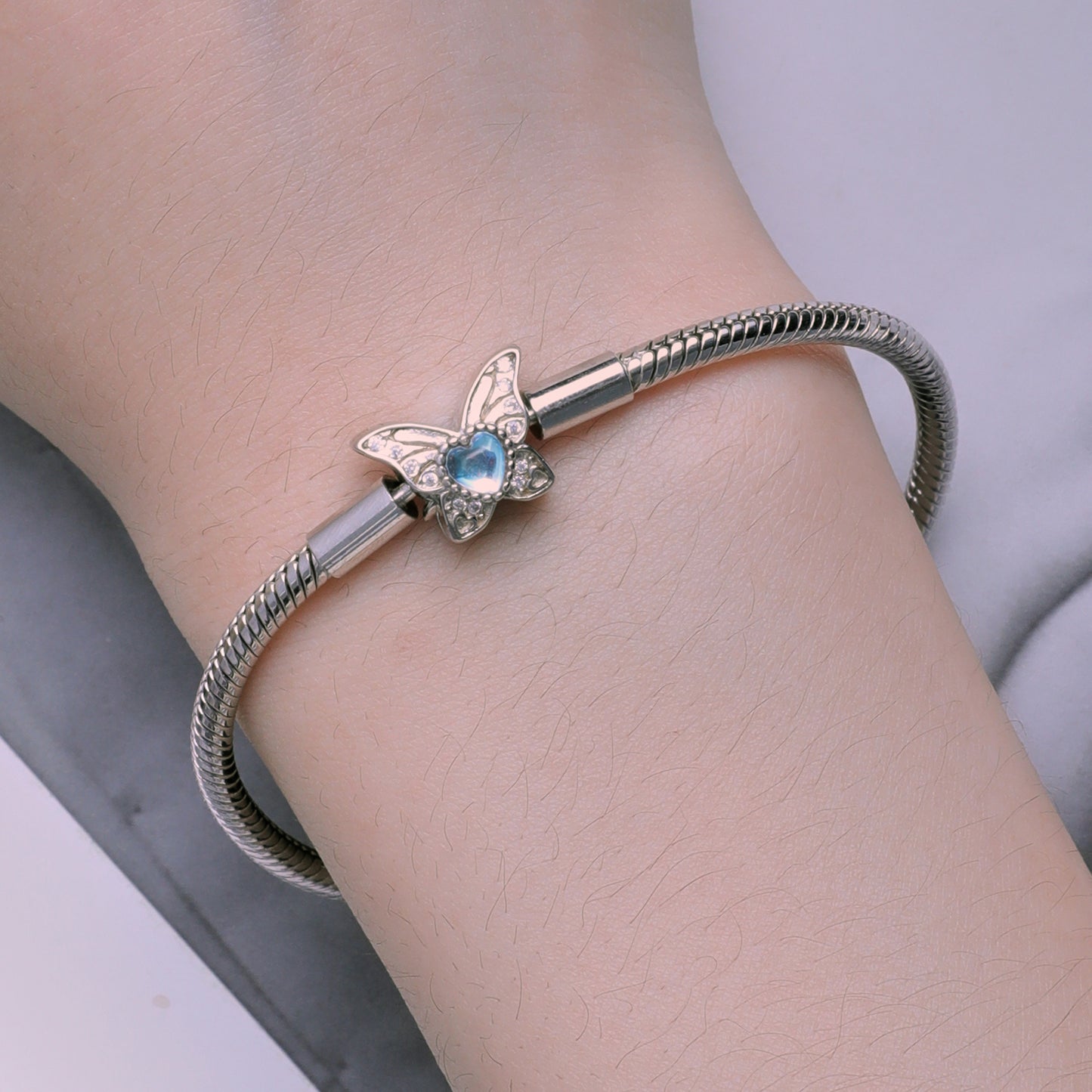 Moonstone Butterfly Bracelet