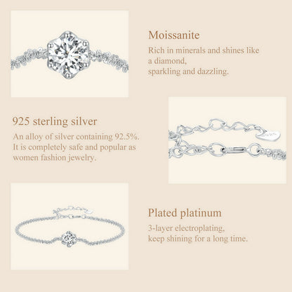1ct Moissanite Bracelet