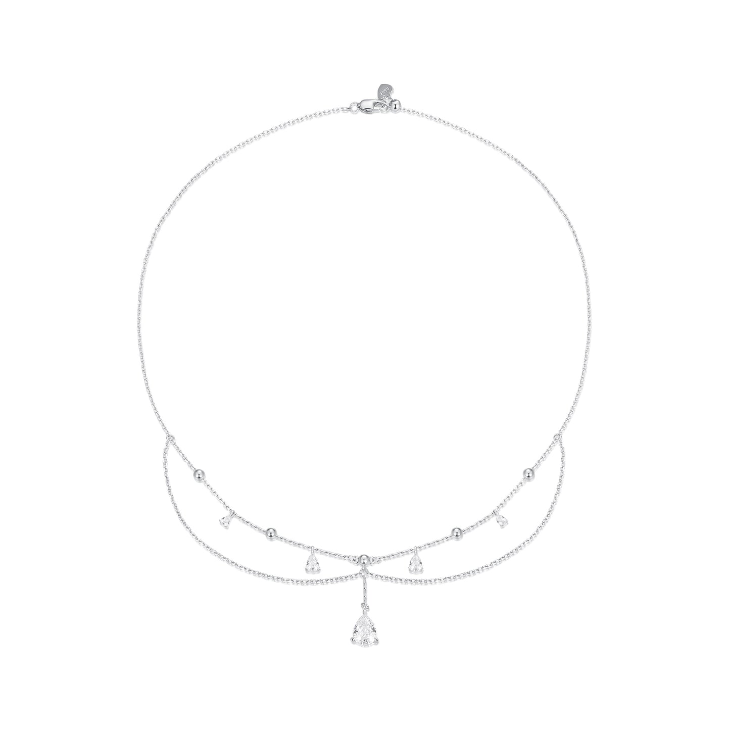 Teardrop Fringe Necklace