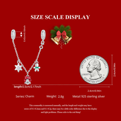 Christmas Safety Chain Charm