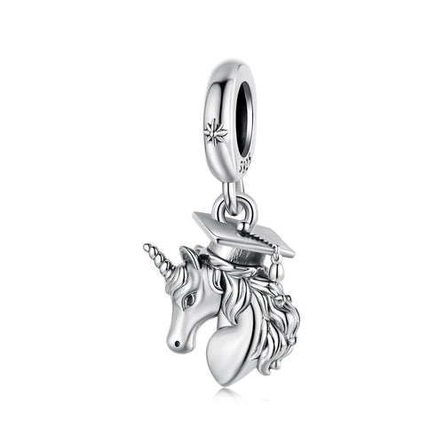 Graduation Unicorn Pendant Charm
