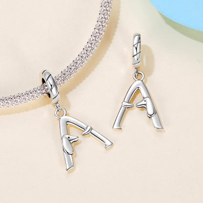 Dachshund Letter Pendant Charm