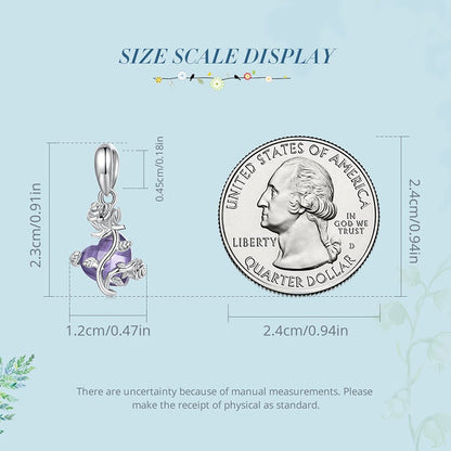 Rose Hanging Bead Charm
