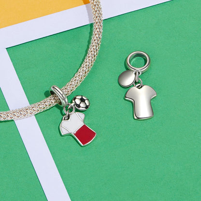 Poland Football Jersey Charm