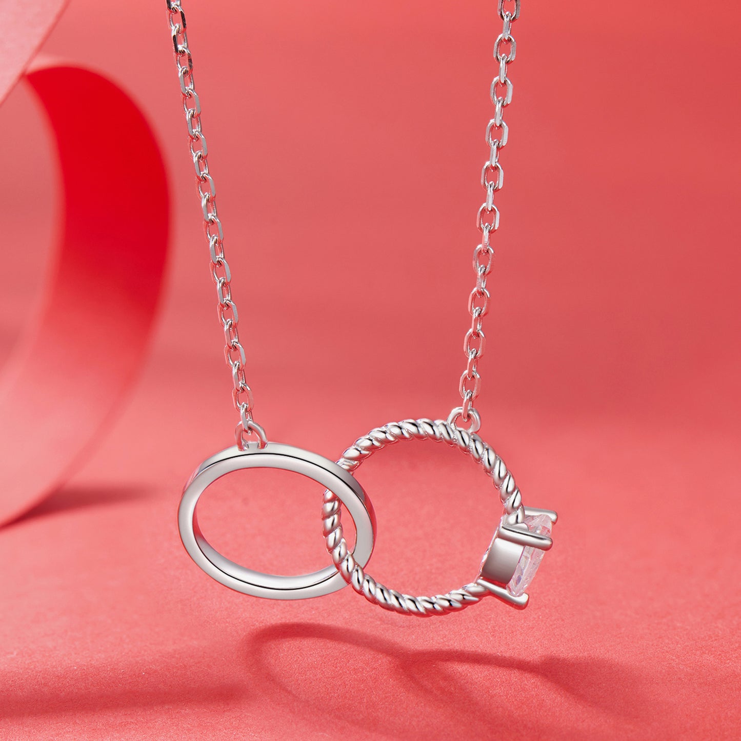 Mother’s Day Double Hoop Necklace