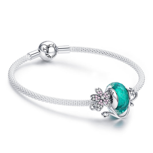 Cherry Blossom Beaded Bracelet