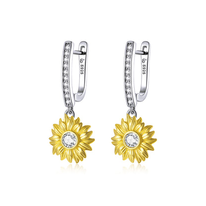 Sunflower Clip-On Earrings
