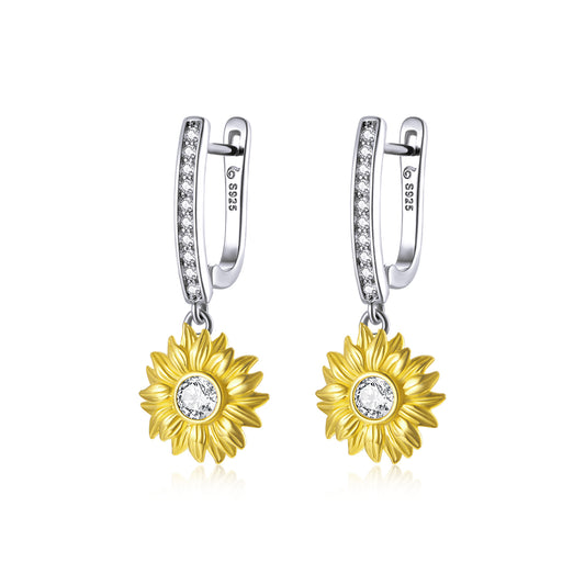 Sunflower Clip-On Earrings