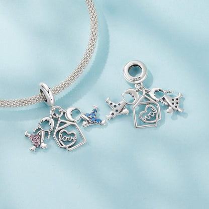Boy & Girl Pendant Charm